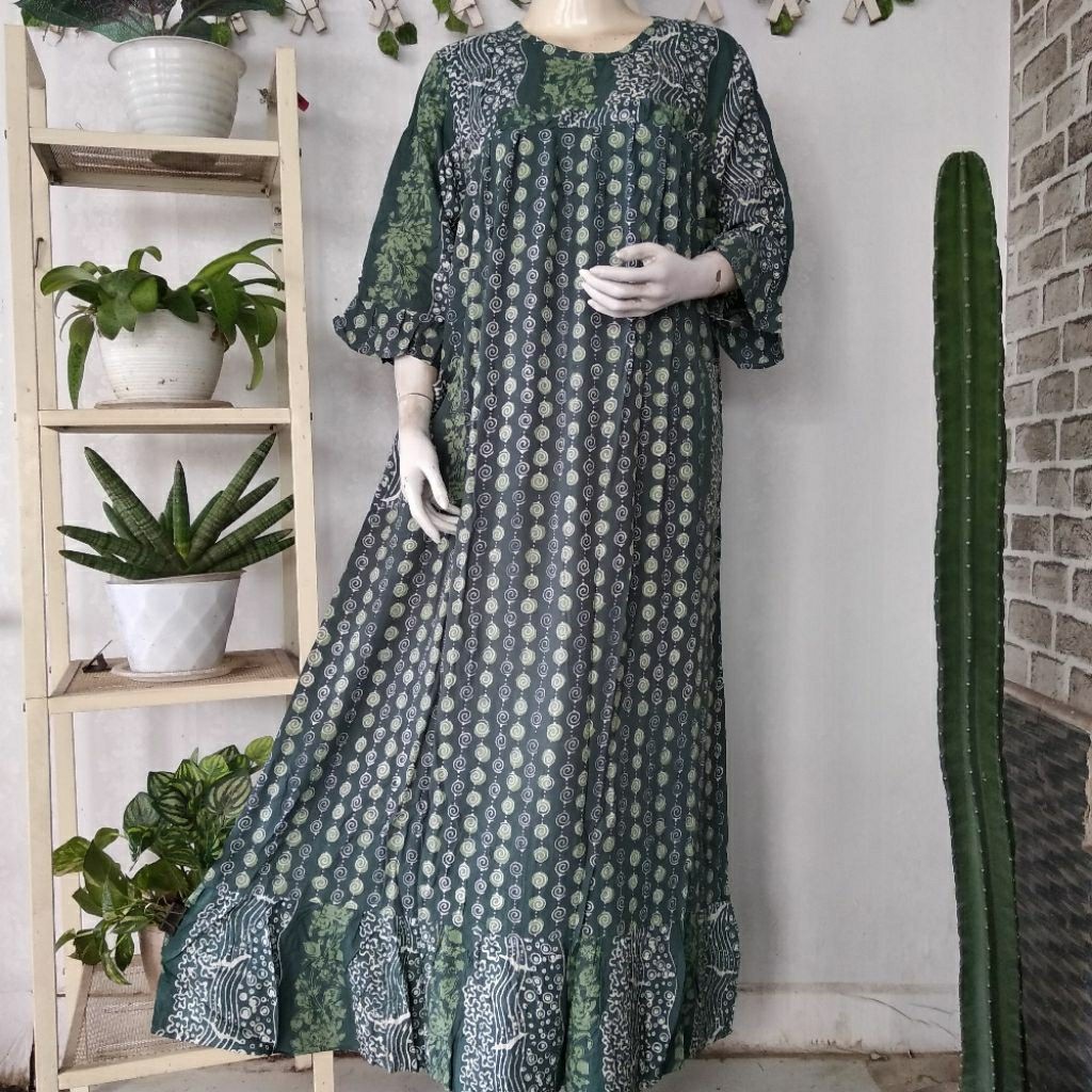 Huza | Sekdress Jumbo Livana Batik Shantung Adem