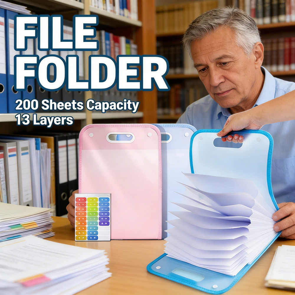 File Handle Tas Document Map Clear | Tas File Akordeon Holder Map File Tas Sekat Kerja