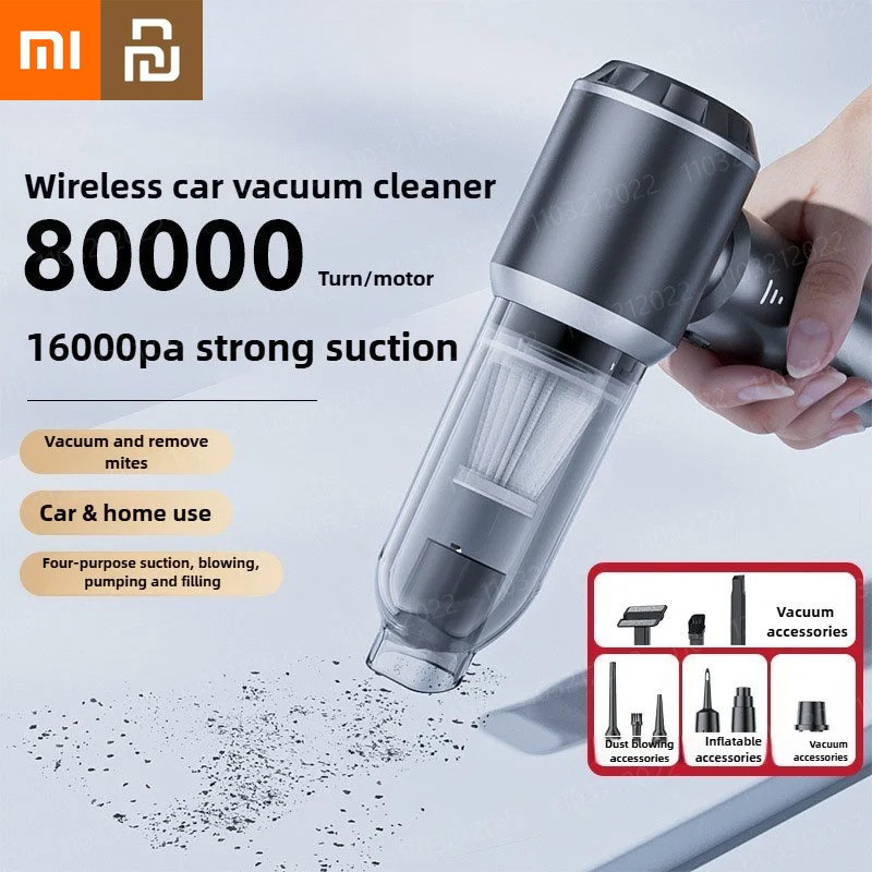 Xiaomi Youpin Car Vacuum Cleaner High Suction Cordless Vacuum Cleaner Portable Cordless Vacuum Clean