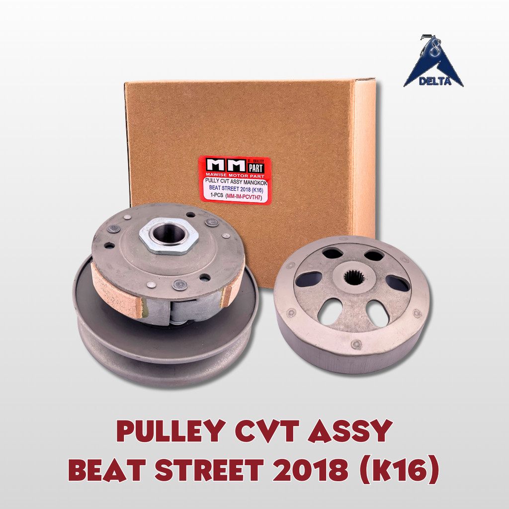 PULLY CVT ASSY PLUS MANGKOK BEAT STREET 2018 K16 – Puli Cvt Beat Pop Scoopy Vario 110 ESP Genio