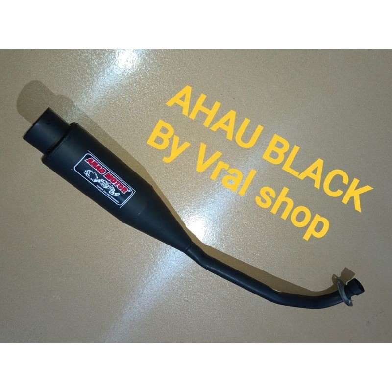 knalpot motor AHAU Doff matt/hitam dof SUPRA GRAND KARISMA SUPRA X 125 JUPITER VEGA Z/ZR