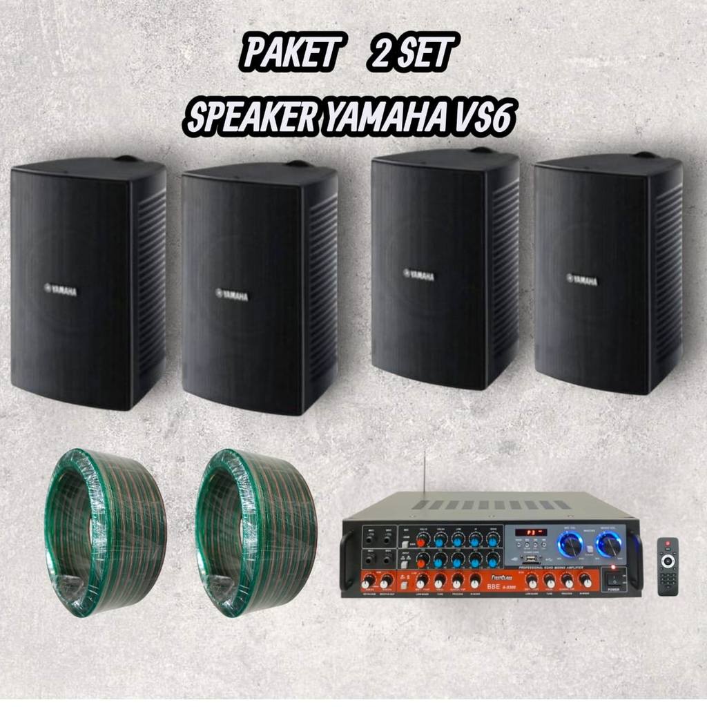 Paket 2 SET Speaker YAMAHA VS6 / Paket 2 set speaker sound system / Paket lengkap YAMAHA VS6