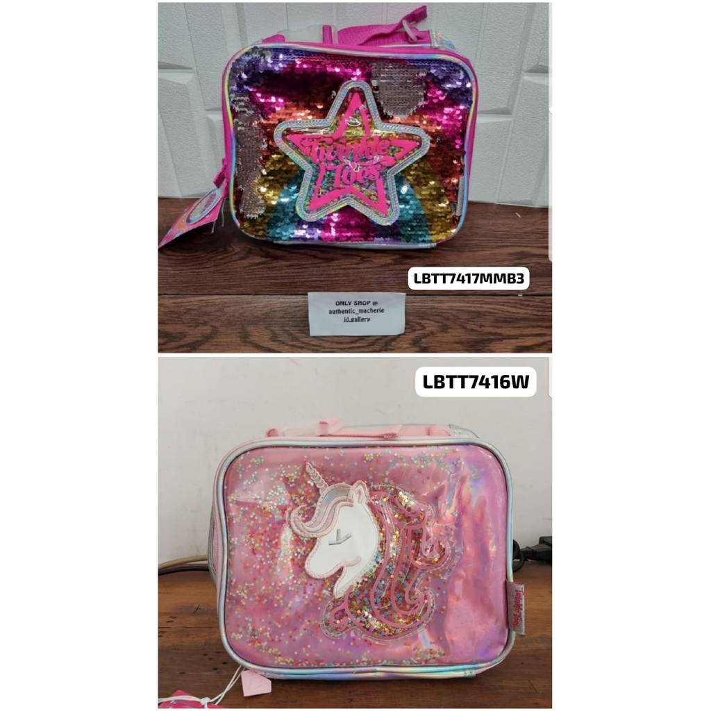 ORIGINAL SALE 70% TAS TWINKLE TOES GIRLS FLIP SEQUINS RAINBOW LBTT7417MMB3/LBTT7416W LUNCH TOTE