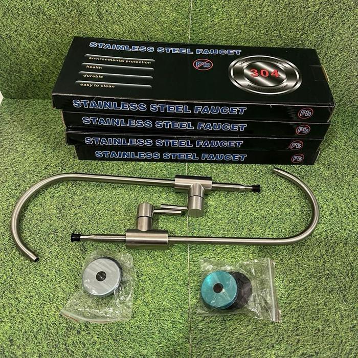 Faucet Filter RO Keran Angsa Stainless SUS 304 Premium Keran