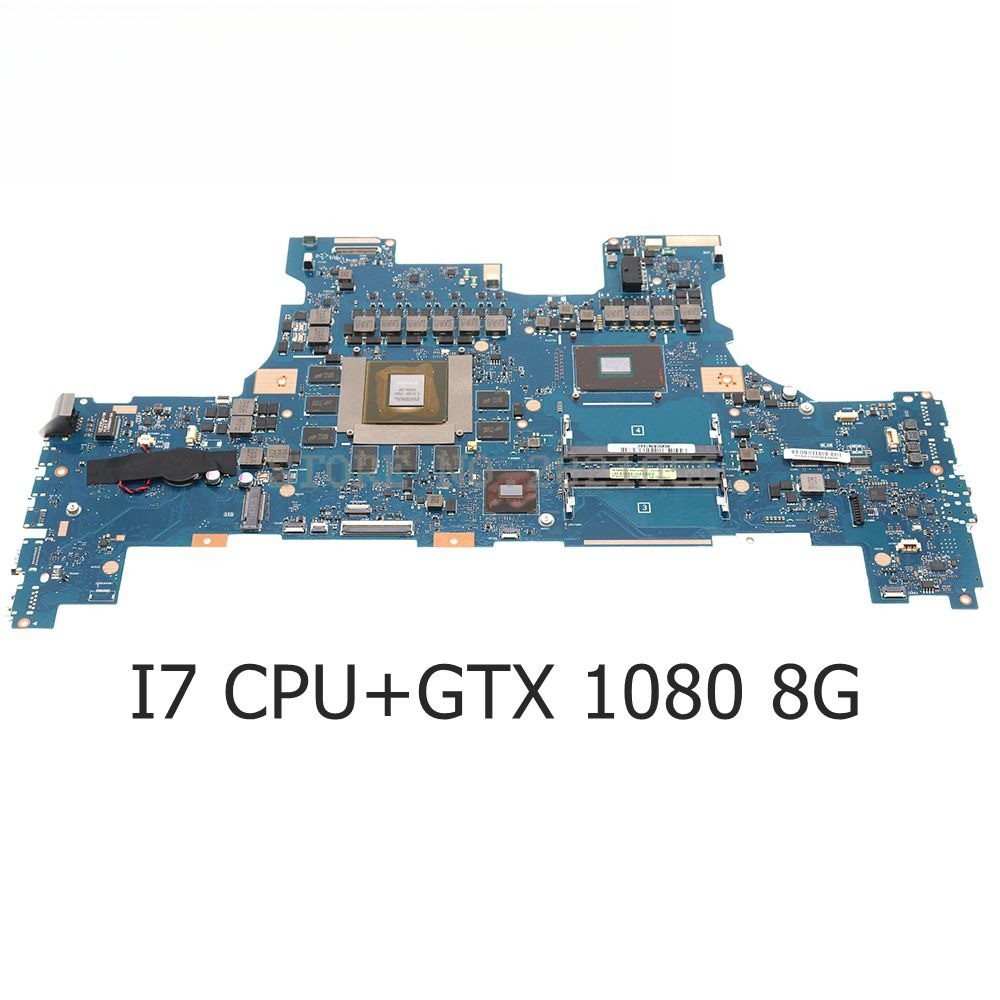 G701VI Mainboard 60NB0E60MB4010 For ASUS G701 G701V G701VIK Laptop Motherboard With I7 CPU GTX1080 8