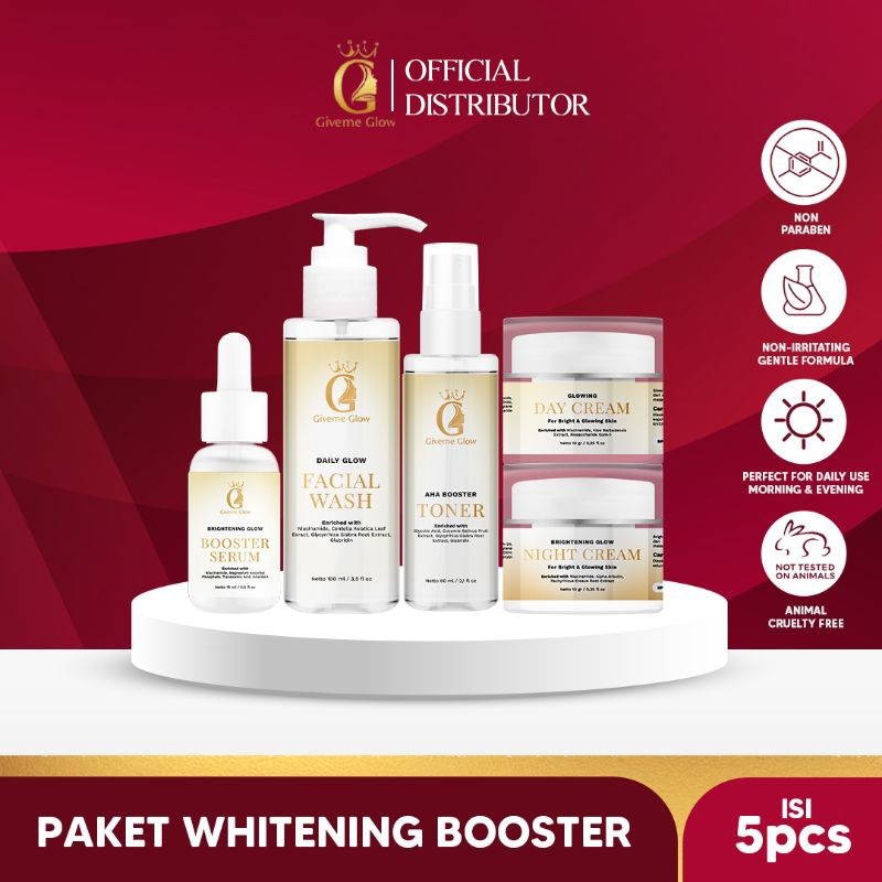 Glowing Pemutih Kulit Wajah 5x Lebih cepat SkinGlow Treatment Bpom