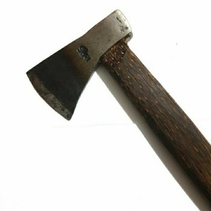 Kampak Aren Gagang Kayu/Kapak Baja Aren cacah Tulang Gagang Kayu