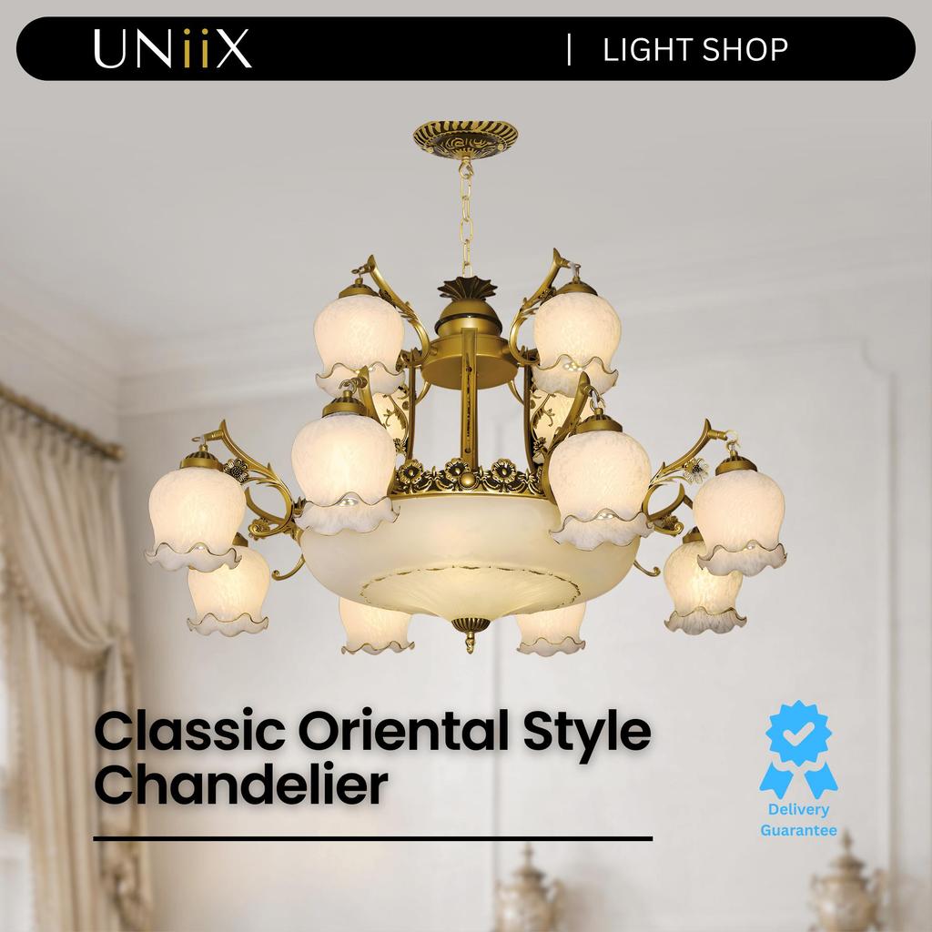 UNiiX - LG1372 | Lampu Gantung Klasik Ruang Tamu Lampu Gantung Ruang Tamu Model Klasik Oriental Lamp