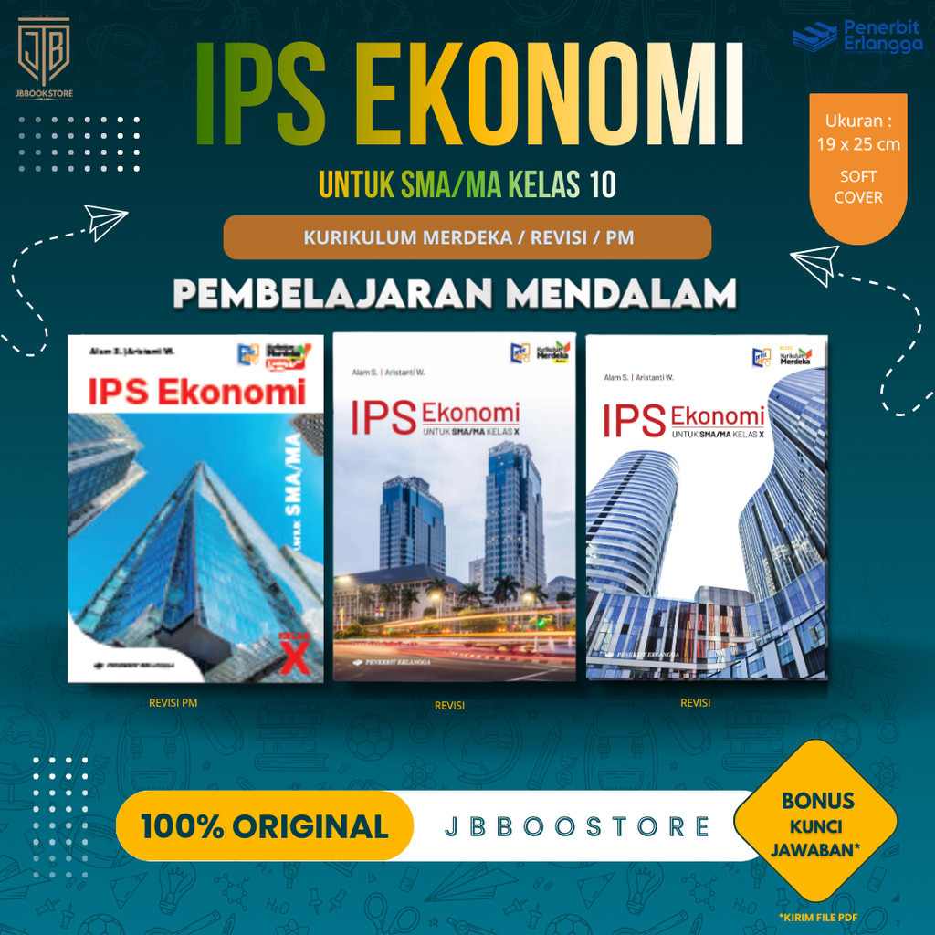 [ Erlangga ] Ips Ekonomi Kelas 10 SMA/MA - Kurikulum Merdeka Revisi PM