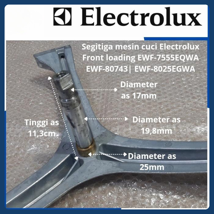 SEGITIGA MESIN CUCI FL ELECTROLUX EWF80743|EWF7555EQWA|EWF8025EGWA