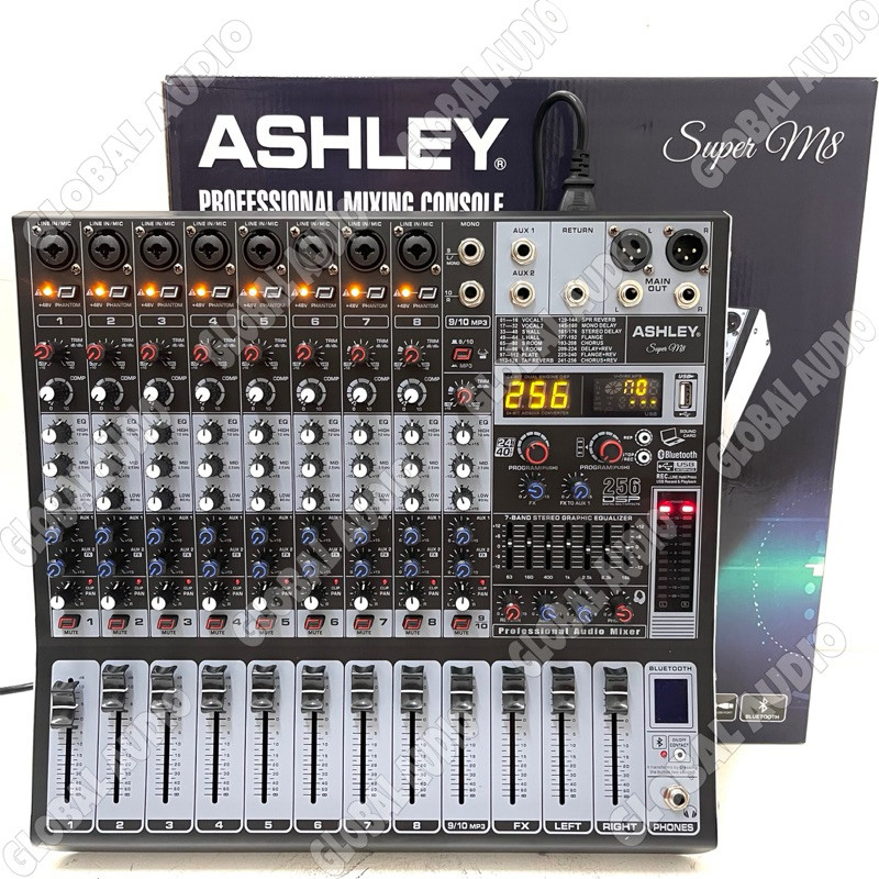 Mixer Audio Ashley Super M8 8channel Compressor Original Mixer Ashley superm8 Mixing 8 the best Pali