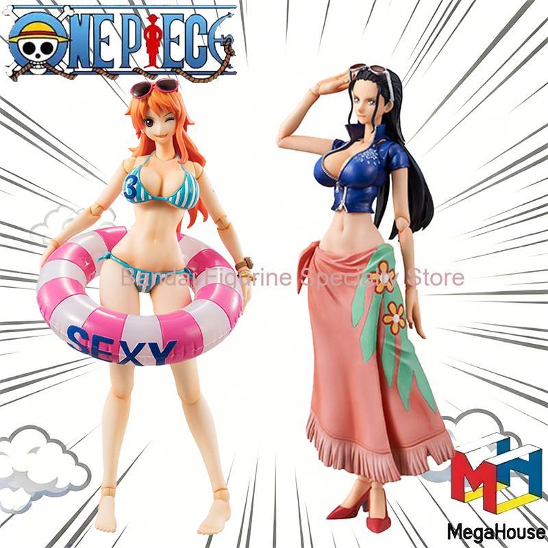 Stock Bandai Megahouse One Piece Variable Action Heroes Nami & Nico Robin Articulated Action Figure 