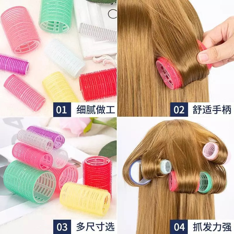Roll Rambut 1Set Isi 6pcs / Roller Rambut /  Gulungan Rambut Kecil Sedang Besar