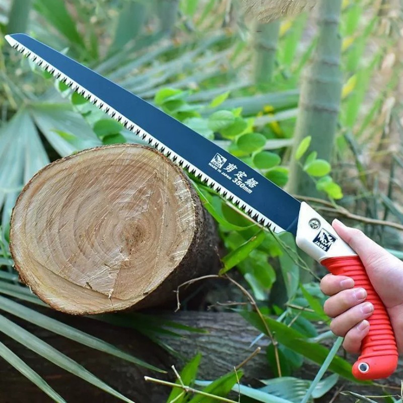 51CM Gergaji Kayu Pruning Saw Gergaji Dahan Ranting Kopi Potong Manual Premium Terbaik Berkualitas