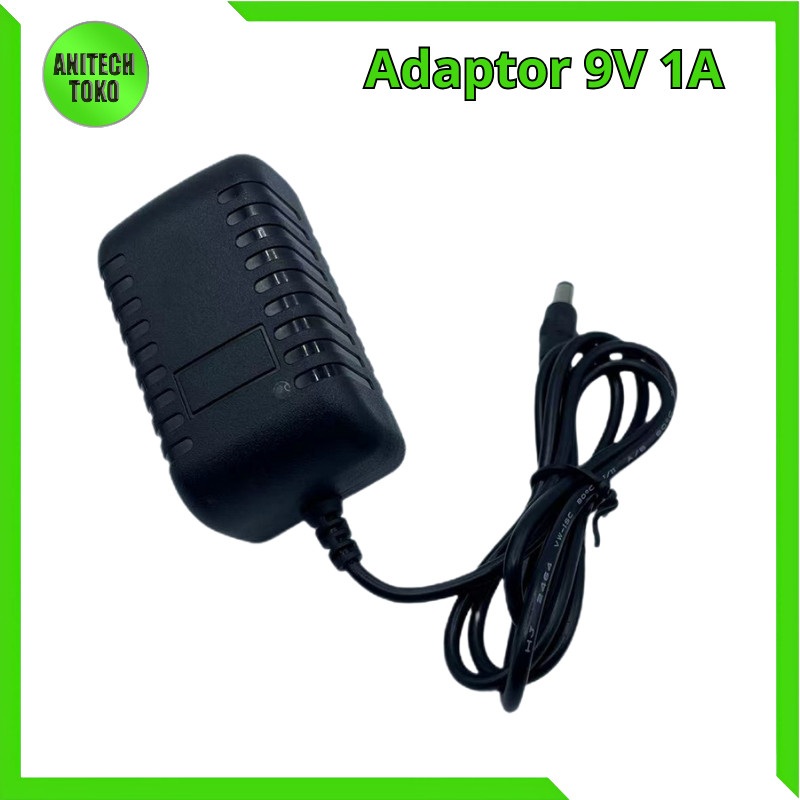 Adaptor 9V 1A Power Supply DC 9 Volt 1 Ampere - Adaptor Router Modem Efek Gitar Arduino