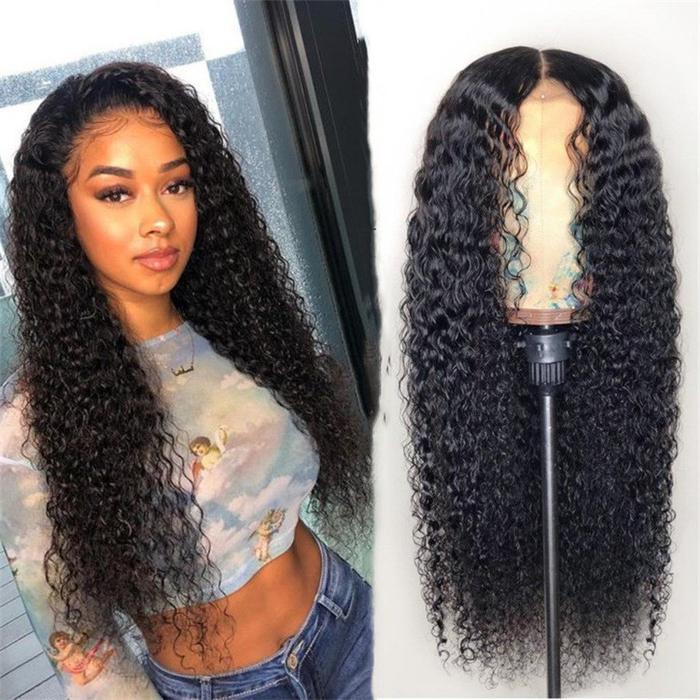 PROMO  Wig rambut keriting wig rambut panjang curly Wig Rambut Wanita Rambut palsu wanita full kepal