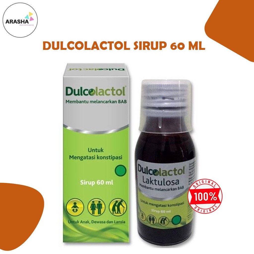 DULCOLACTOL SIRUP 60 ML Obat Susah BAB, Obat Pencahar, Obat Sembelit Bayi, Anak, Dewasa