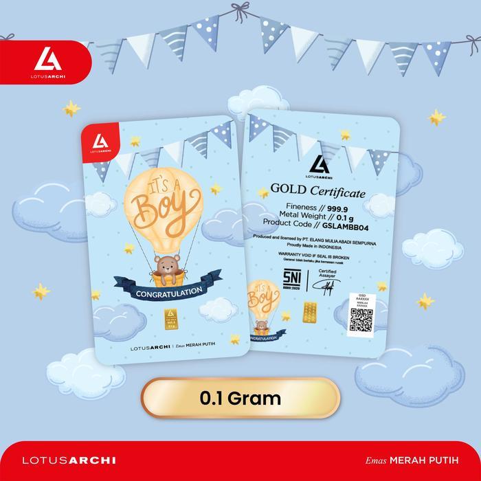 Lotus Archi Gold - Gift Series Baby Born 0.1 gr, 0.2 gr, 0.5 gr dan 1 gr - 0,2 gram girl