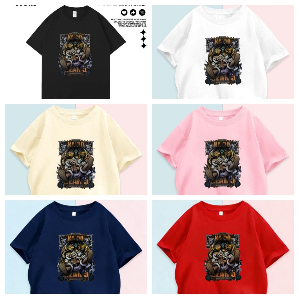 Kaos anak pria|2-12 Tahun|Cetakan yang lucu|korea style premium baju atasan|Anak pria 10 tahun impor