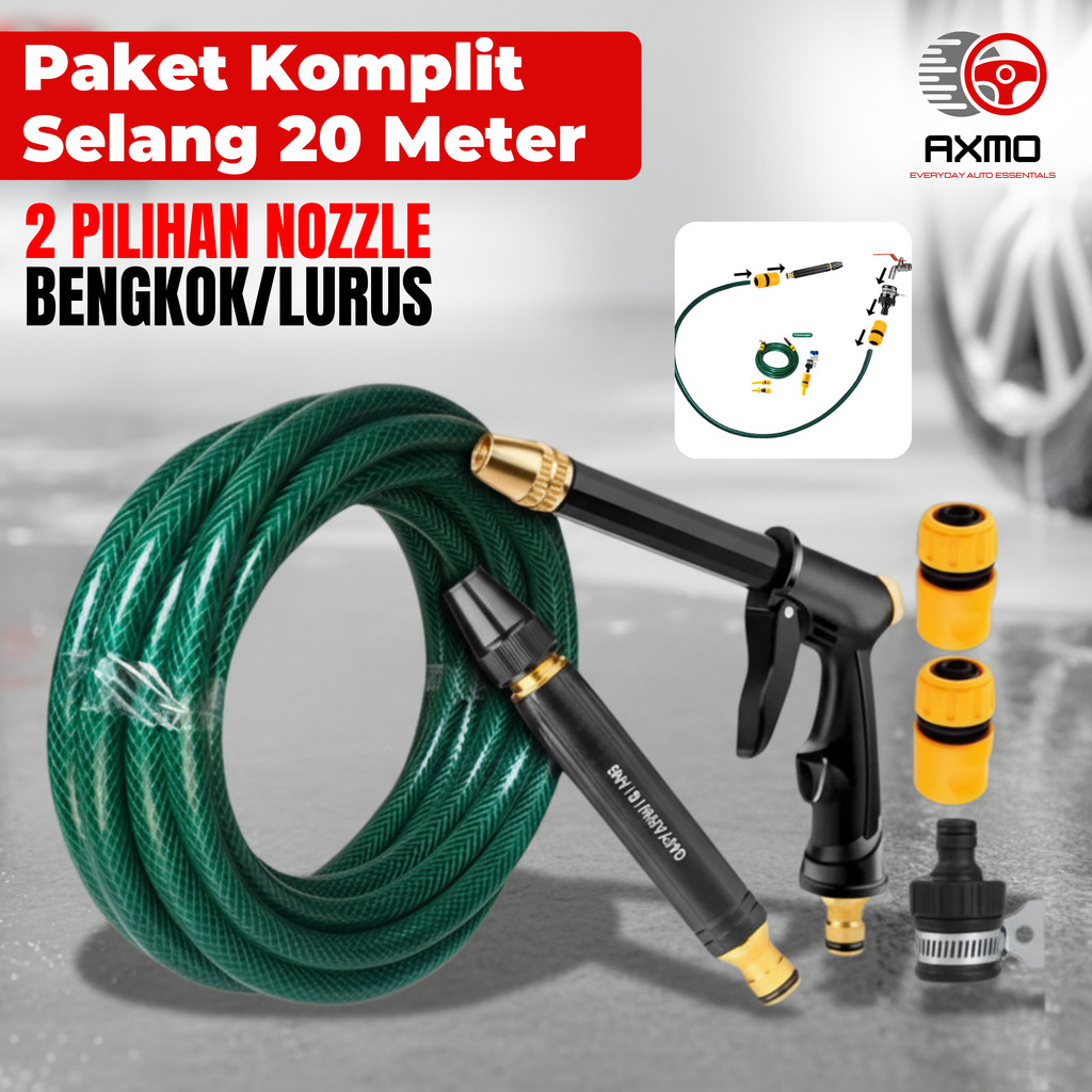 Semprotan Cuci Mobil 20 METER Komplit Semprotan Air Tanaman Selang Cuci Mobil Motor Semprotan Cuci M