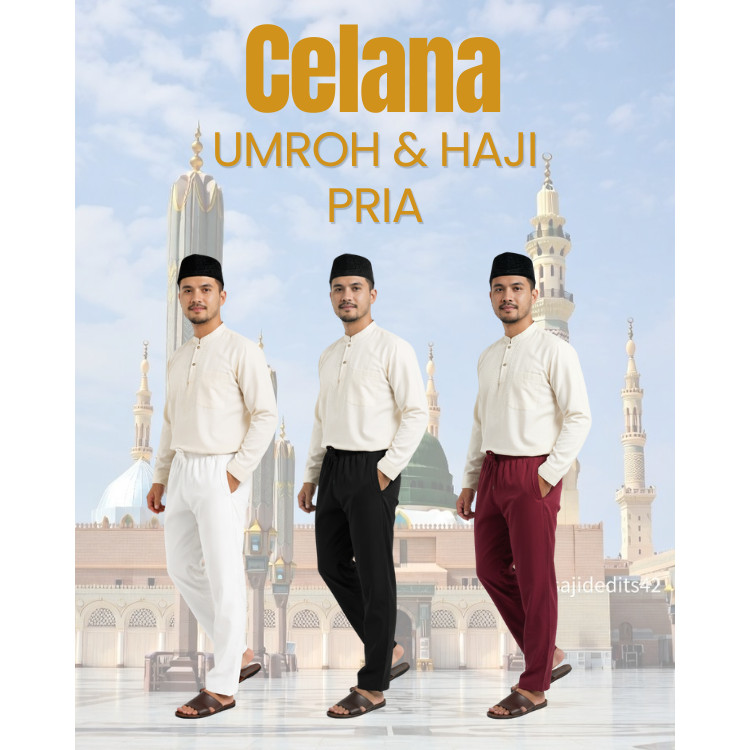 Sirwal Pria Sirwal Formal Dewasa Celana Umroh Celana Pria