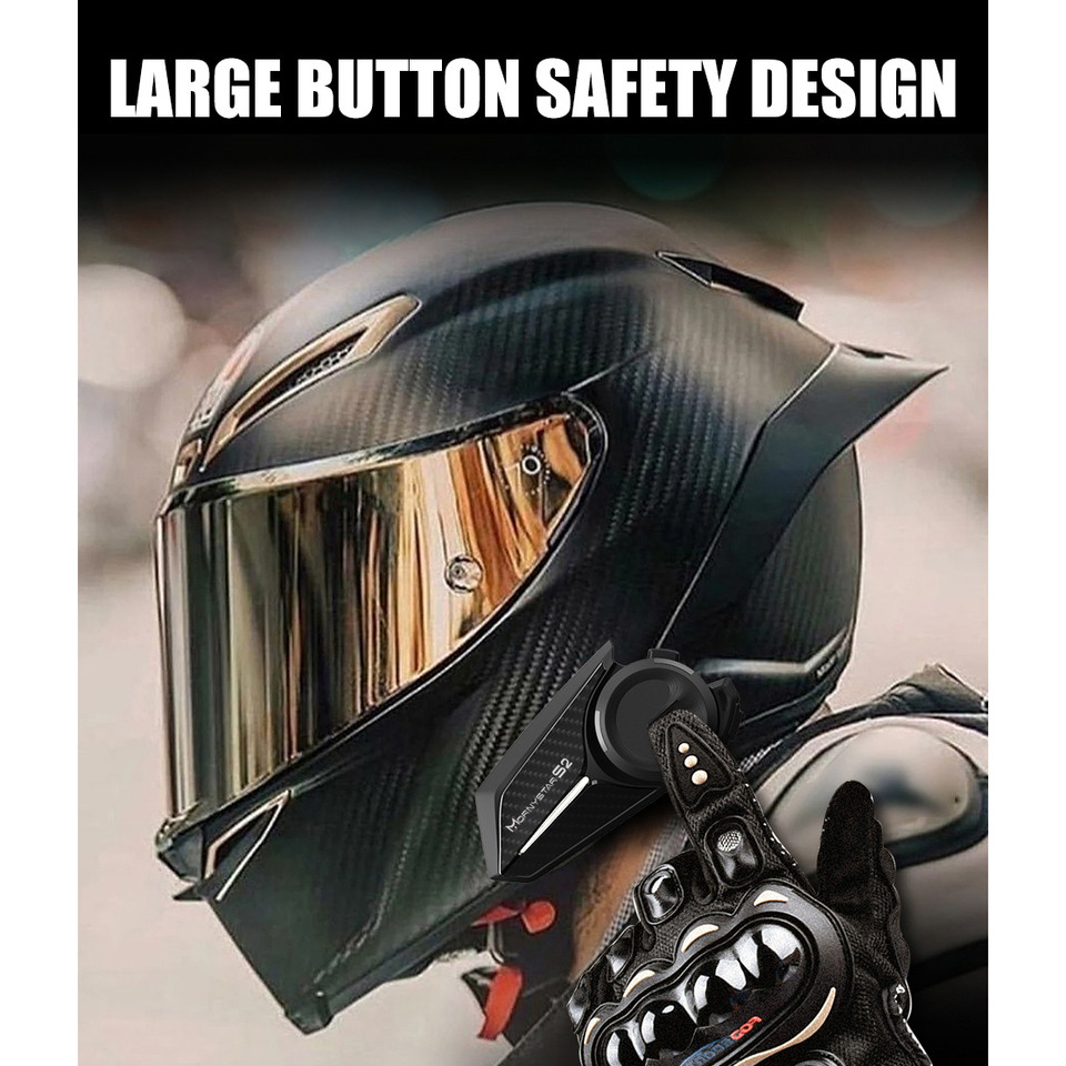 Mornystar S2 2PCS 1200M Intercom Hi-Fi Motorcycle Intercom Interphone bt interphone bluetooth motorc