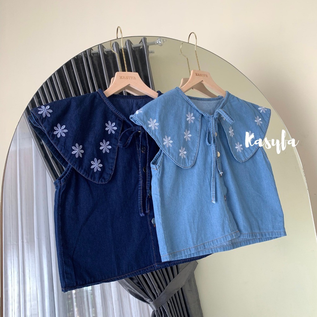 TERLARIS HAMARA OUTER PITA KERAH SAILOR MOTIF BORDIR // OUTER BORDIR WANITA ll-23