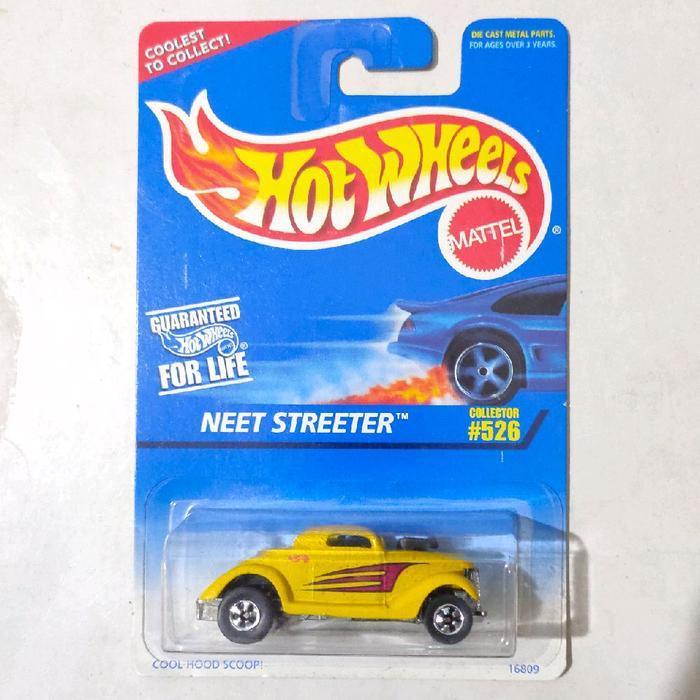 Mainan Hot Wheels Neet Streeter kuning 1997 ban BW black wall