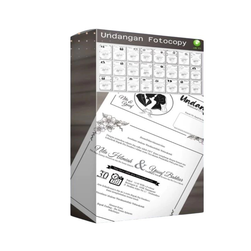 25 Desain Undangan Fotocopy - Template Bisa Edit Siap Cetak Format Coreldraw CDR