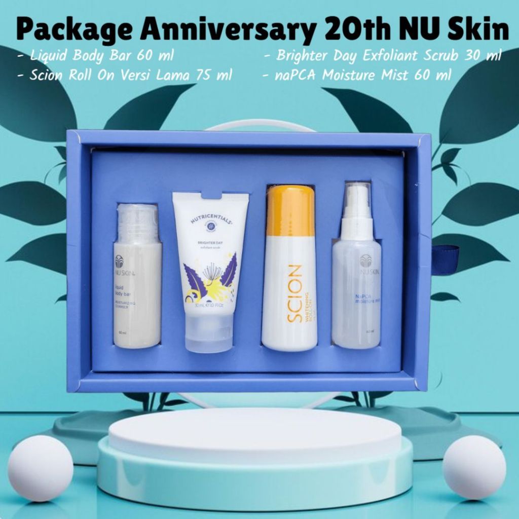 NUri Skin ID - Paket Travel Kit Napcha Roll On Exfoliant Scrub Sabun Cair Original New Segel Ed 2026