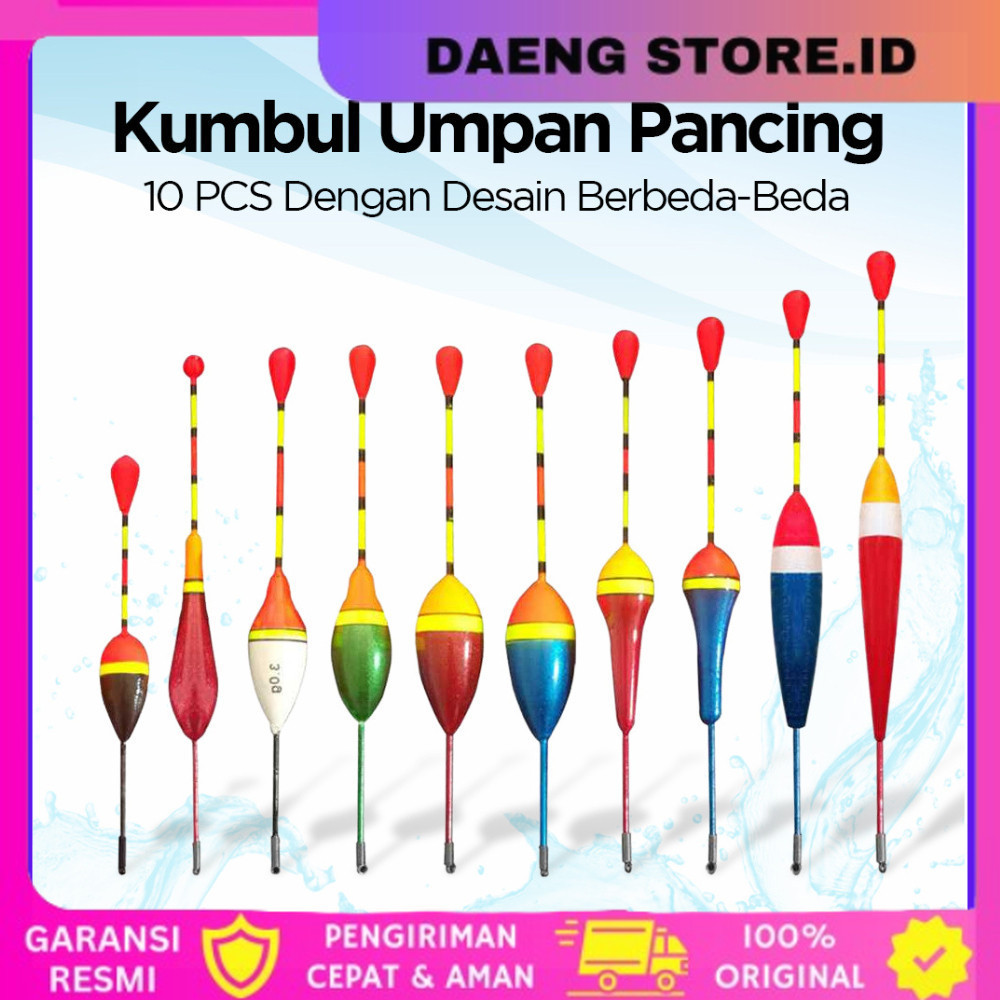 Pelampung Pancing 10pcs Kumbul Pancing Termurah Pelampung Pancing Umpan Floats Bait 10PCS