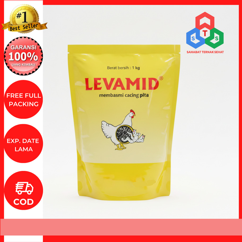 LEVAMID 1 KG - Obat Cacing Pita Gilik Ayam Burung Unggas Hewan