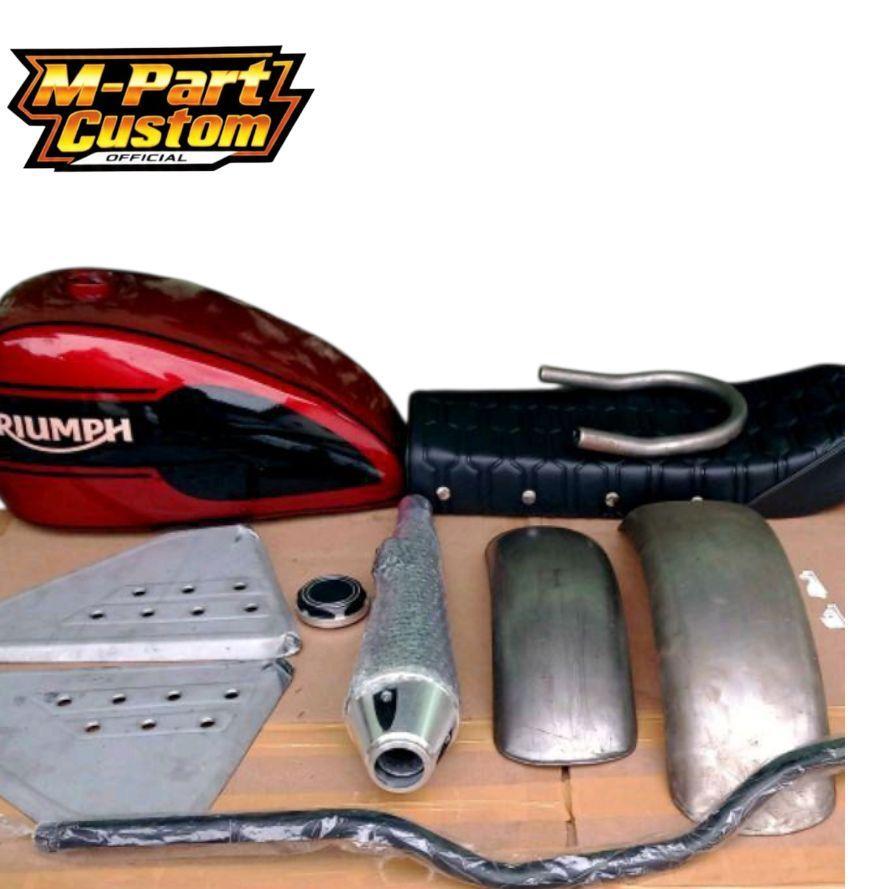 Paket Tangki Motor PAKET MOTOR JAPSTYLE KEREN MERAH CHANDY GOOD UNIVERSAL