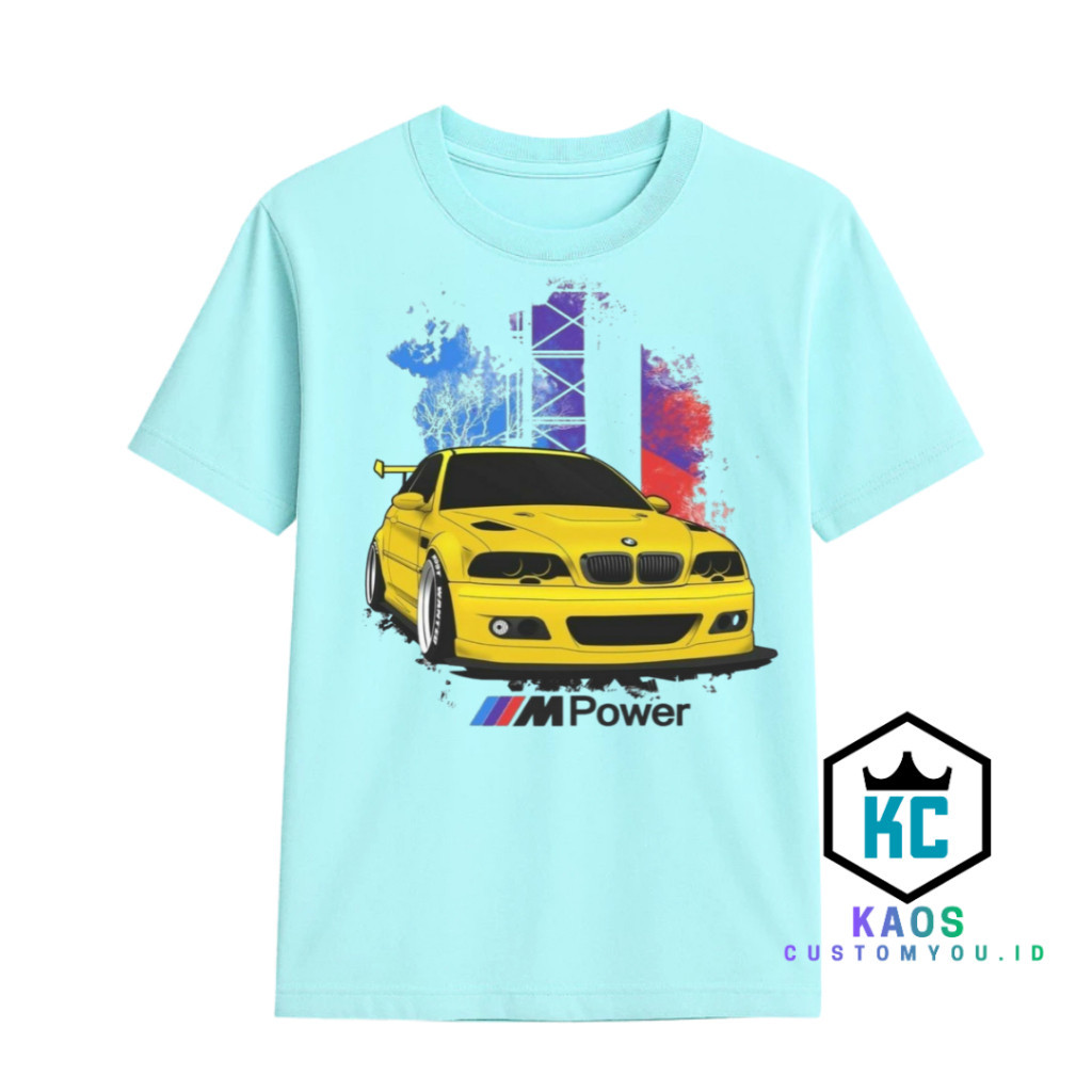 Baju Kaos Anak Laki Laki / Baju Kaos Anak Mobil Mpower