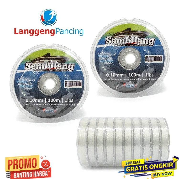 [RO] Senar Anti Keriting Curve Sembilang Monofilament F02B TERBARU 2026 COD TERMURAH TERLARIS