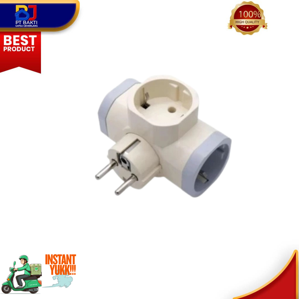 TEE STEKER KOMBINASI 10A CREAM+GREY VISALUX- V8822CG/VKA8822CG