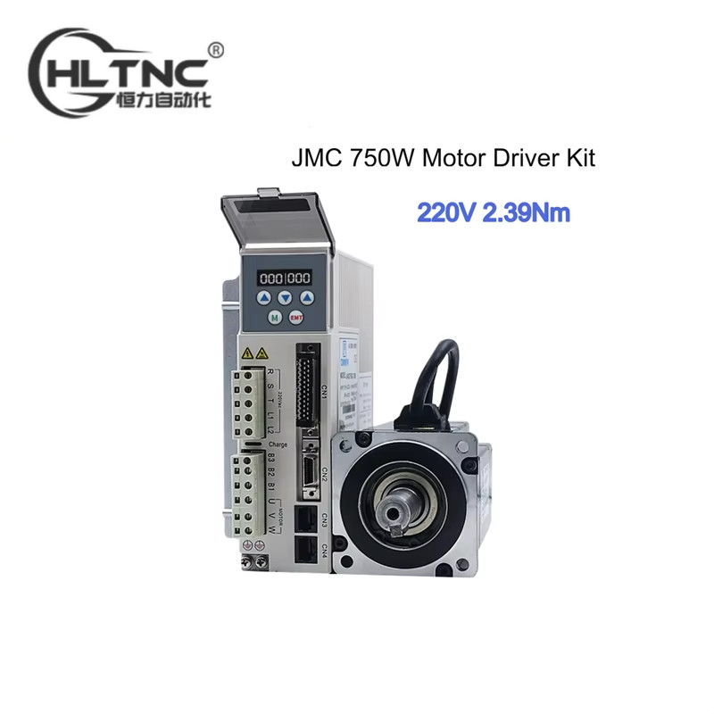 JMC 750W Motor Driver Kit Absolute Servo 220V 1HP/3PH AC 20Bit encoder 80mm 2.39Nm 3000RPM 5000RPM 8