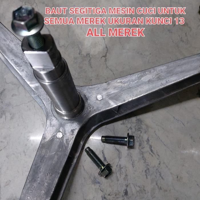 BAUT AS SEGITIGA MESIN CUCI UNTUK SEMUA MEREK UKURAN KUNCI 13 ALL TERBAIK...
