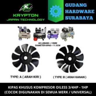 kipas kompresor oiless ( khusus oiless ) 3/4HP - 1HP