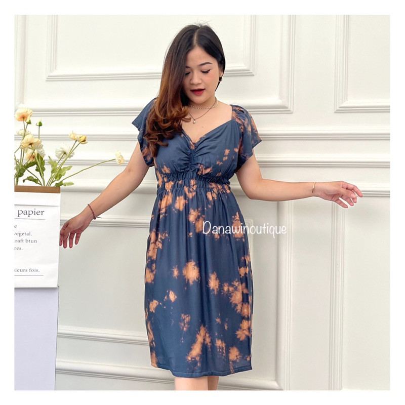 DASTER ZHARA MOTIF TIE DYE BALI | baju murah motif terlaris | daster bali