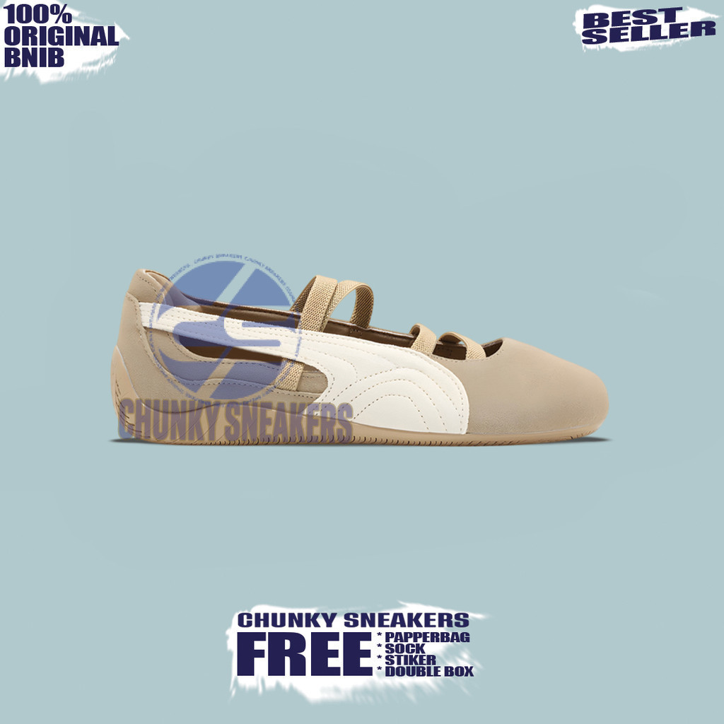 Sepatu Sneakers Puma Suede Speedcat Ballet Prairie Tan Warm White 100% Original BNIB Unisex