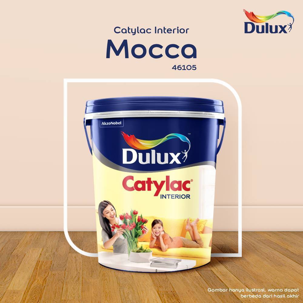 CAT TEMBOK MOCCA DULUX CATYLAC INTERIOR -25 KG 46105 CAT TEMBOK DULUX CATYLAC