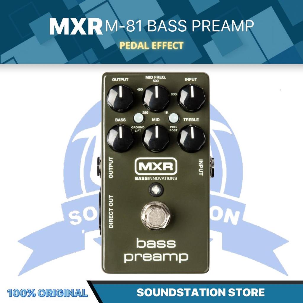 MXR M-81 Bass Preamp Bass Effect Pedal - Pedal Efek Bass Gitar M81 Original Asli
