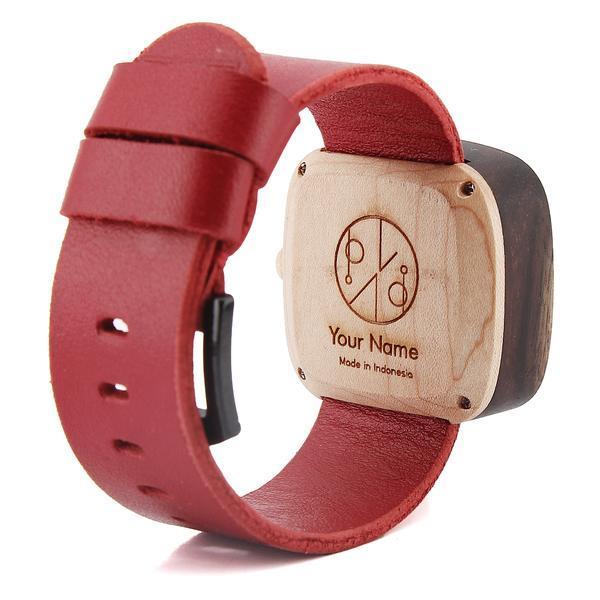 (Maison Femme) Grafir / Engraving Ukir Nama Aksesoris Jam Tangan Kayu Watch - Grafir