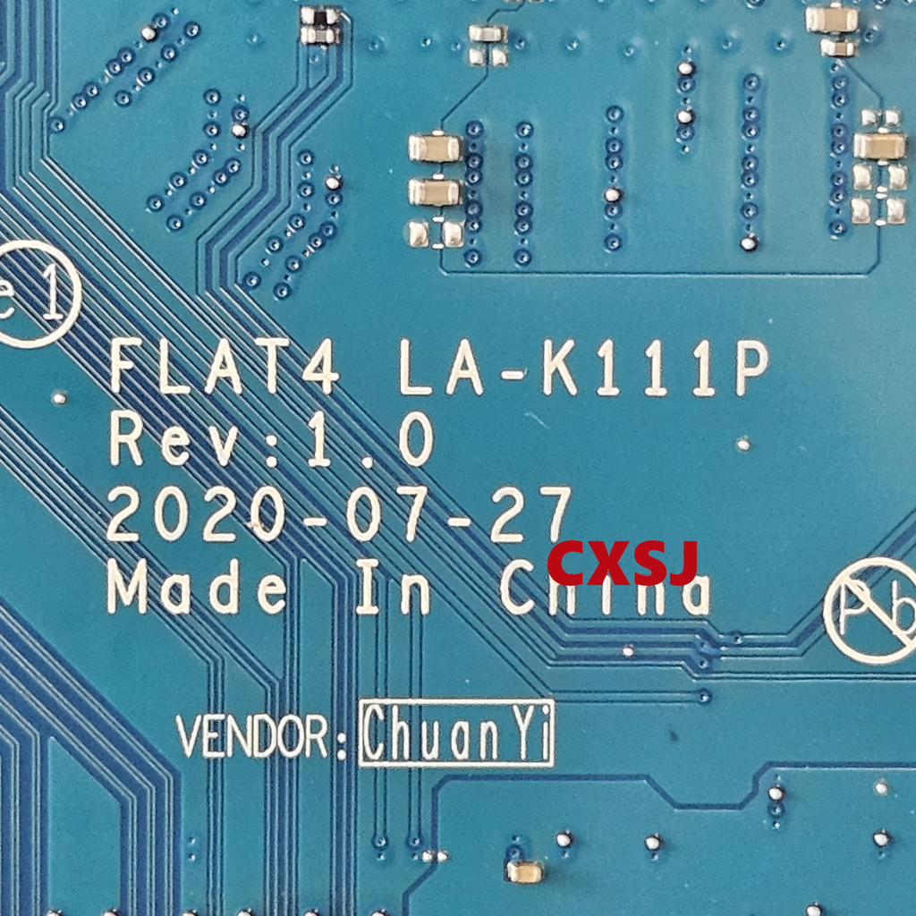 For Lenovo E41-55 Laptop Motherboard FLAT4 LA-K111P Mainboard With R3 R5 R7 AMD CPU 5B21B68414 5B21B