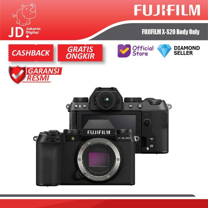 FUJIFILM X-S20 Body Only Mirrorless Camera - Fujifilm XS-20 / XS20 / Fuji XS20 BO - STANDARD