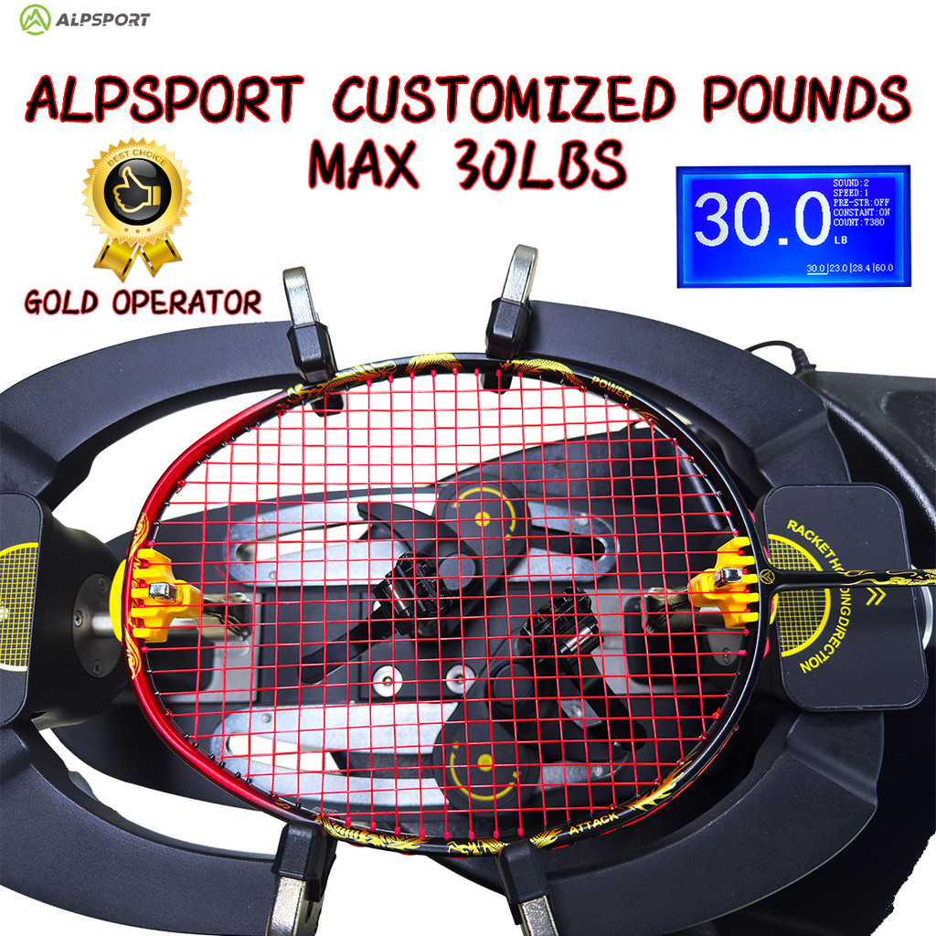 ALP Y poundage Customized professional stringing True 32 LBS Badminton racket GJ QY QY2.0 BBQ3.0 V5 
