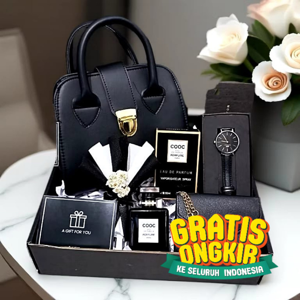 HAMPERS GIFT BOX TAS SLEMPANG KADO CEWEK HADIAH ULANG TAHUN HADIAH ULTAH- Hempers Murah