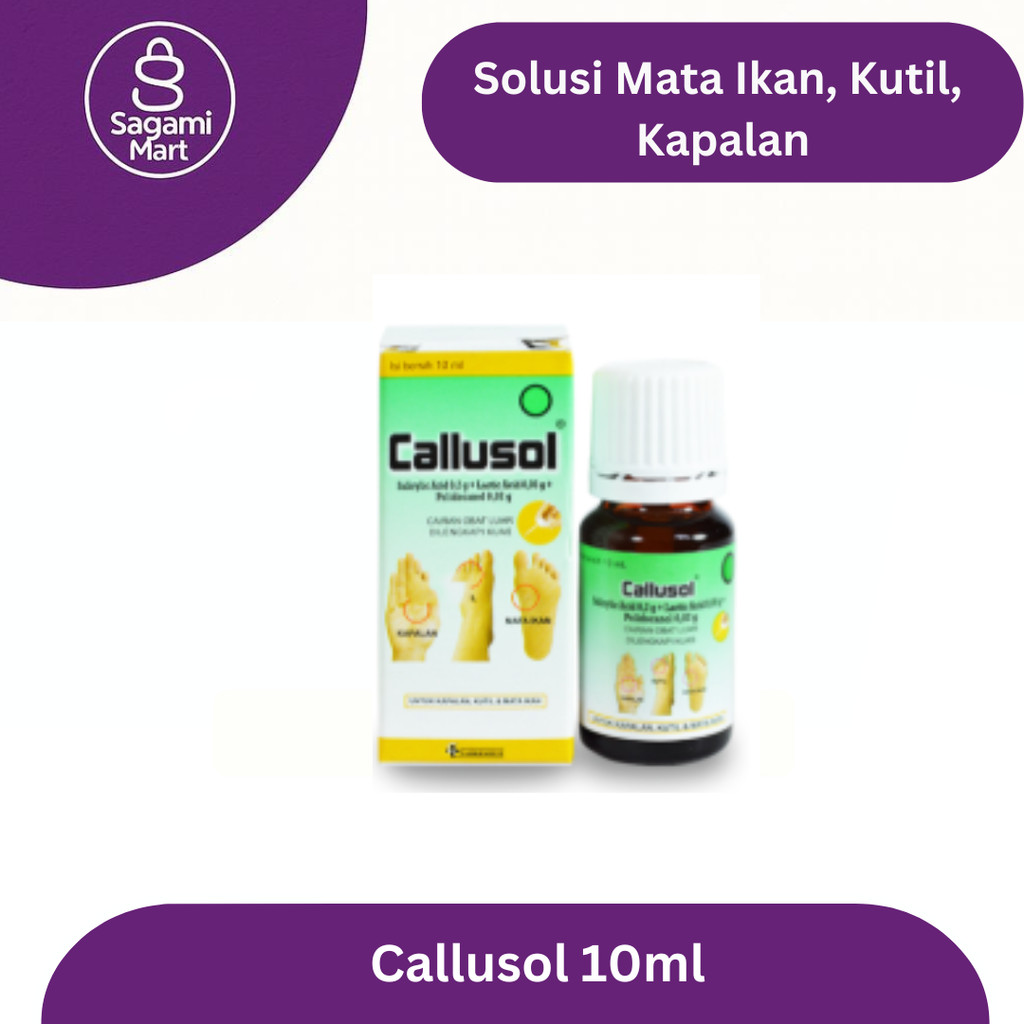 Callusol Obat Kutil & Mata Ikan Cair Ampuh Penghilang Kapalan Tangan dan Kaki Original