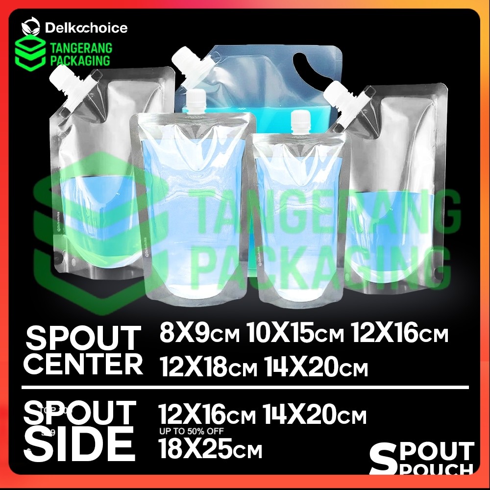 Spout Bag Bening | Standing Pouch Spout Kemasan Minuman Praktis FoodGrade